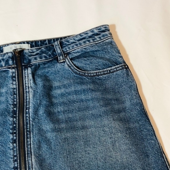 Free People We The Free Denim Zipper Skirt Size 29 - Picture 5 of 7